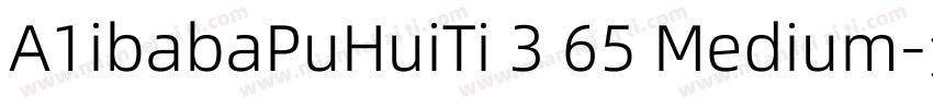 A1ibabaPuHuiTi 3 65 Medium字体转换
